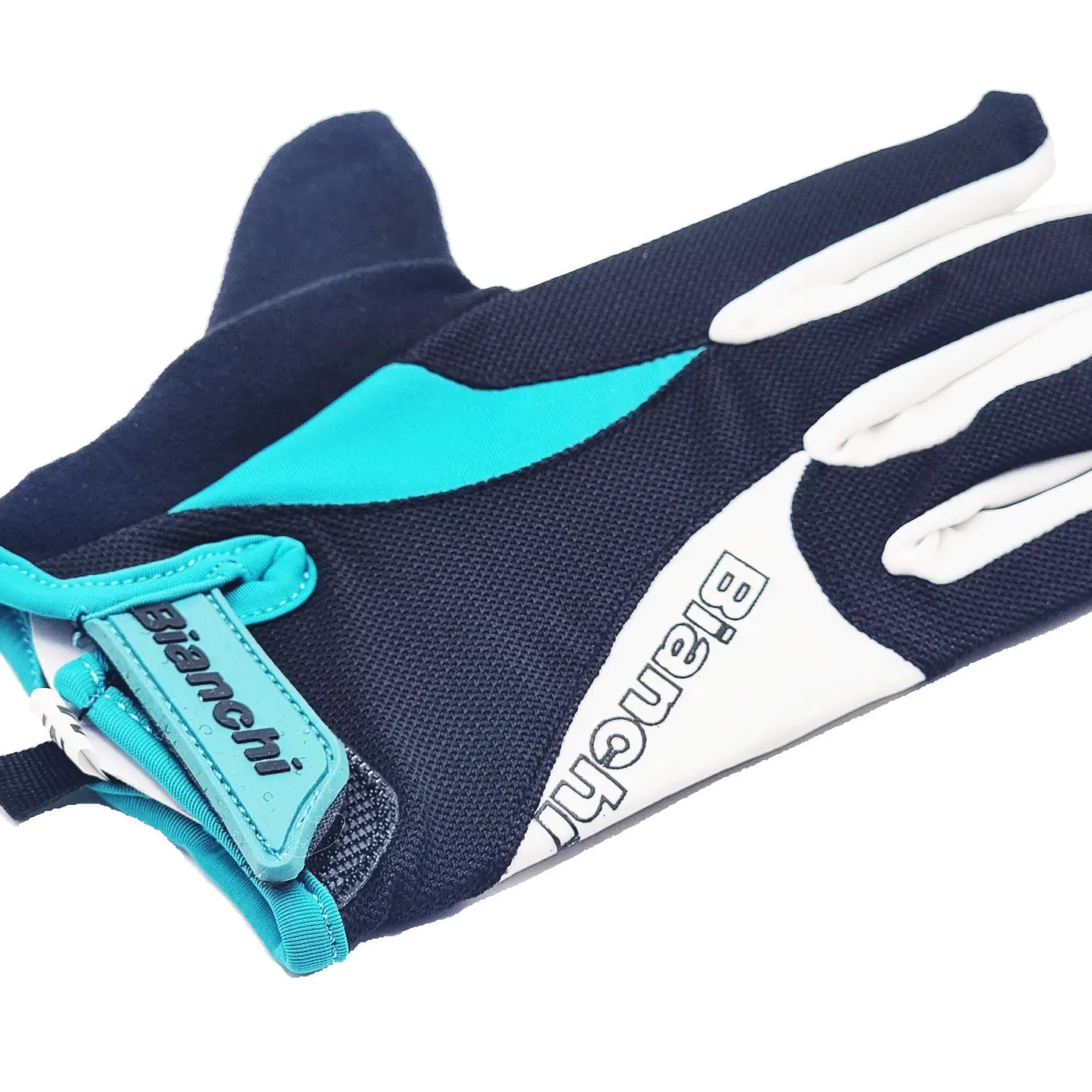 GUANTE BIANCHI FULL FINGERS GRAY/CYAN - Bianchi Store