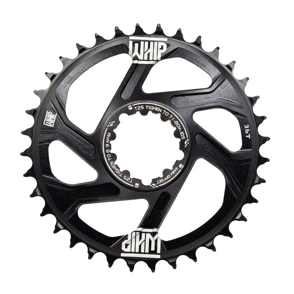 CORONA 36T WHIP NEGRO 6MM Offset WHIP