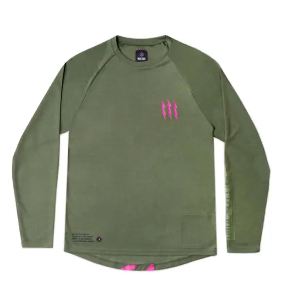 JERSEY MUC-OFF LONG SLEEVE RIDERS - GREEN Muc-off