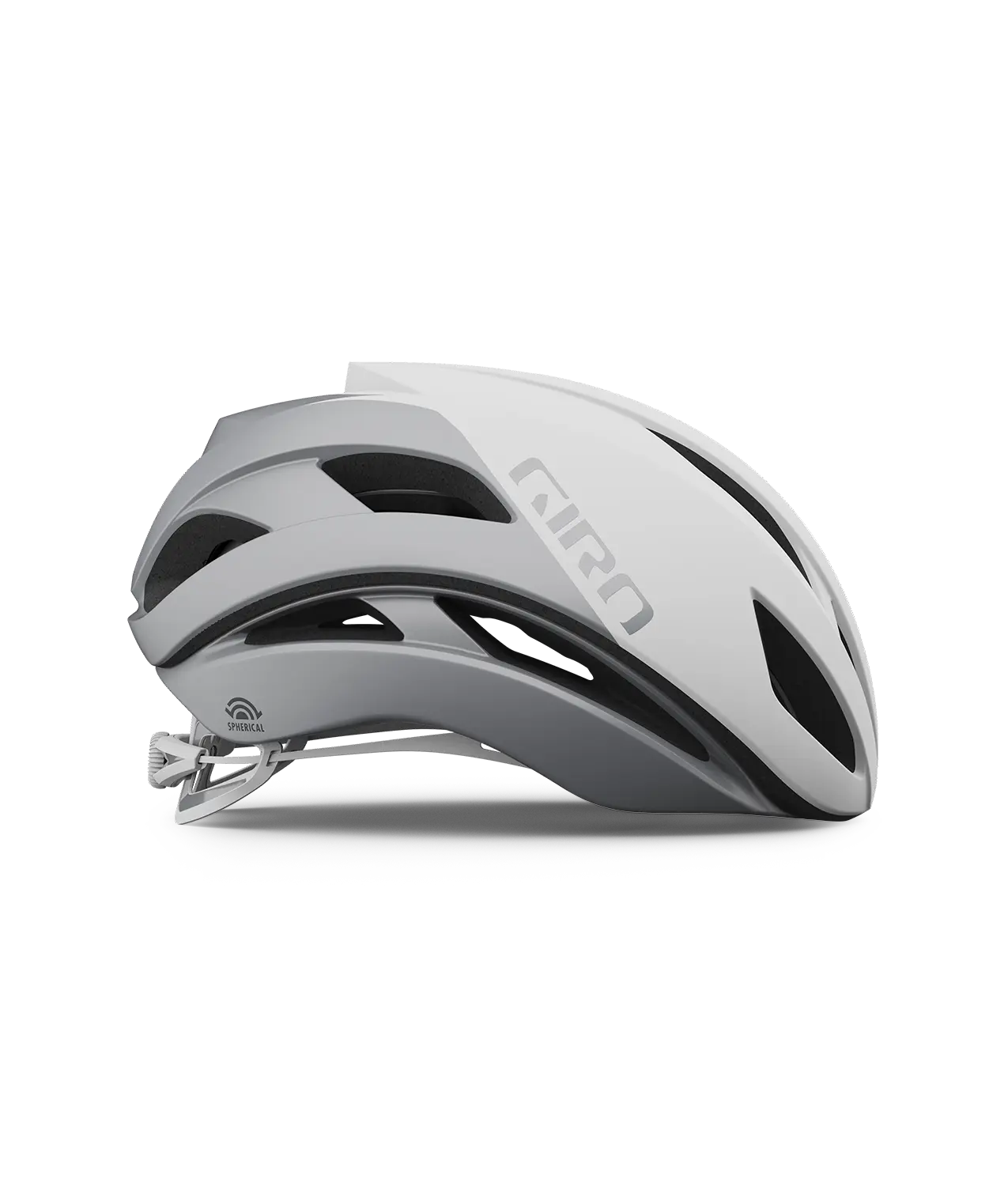 CASCO GIRO ECLIPSE SPHERICAL MATE WHITE/SILVER Giro