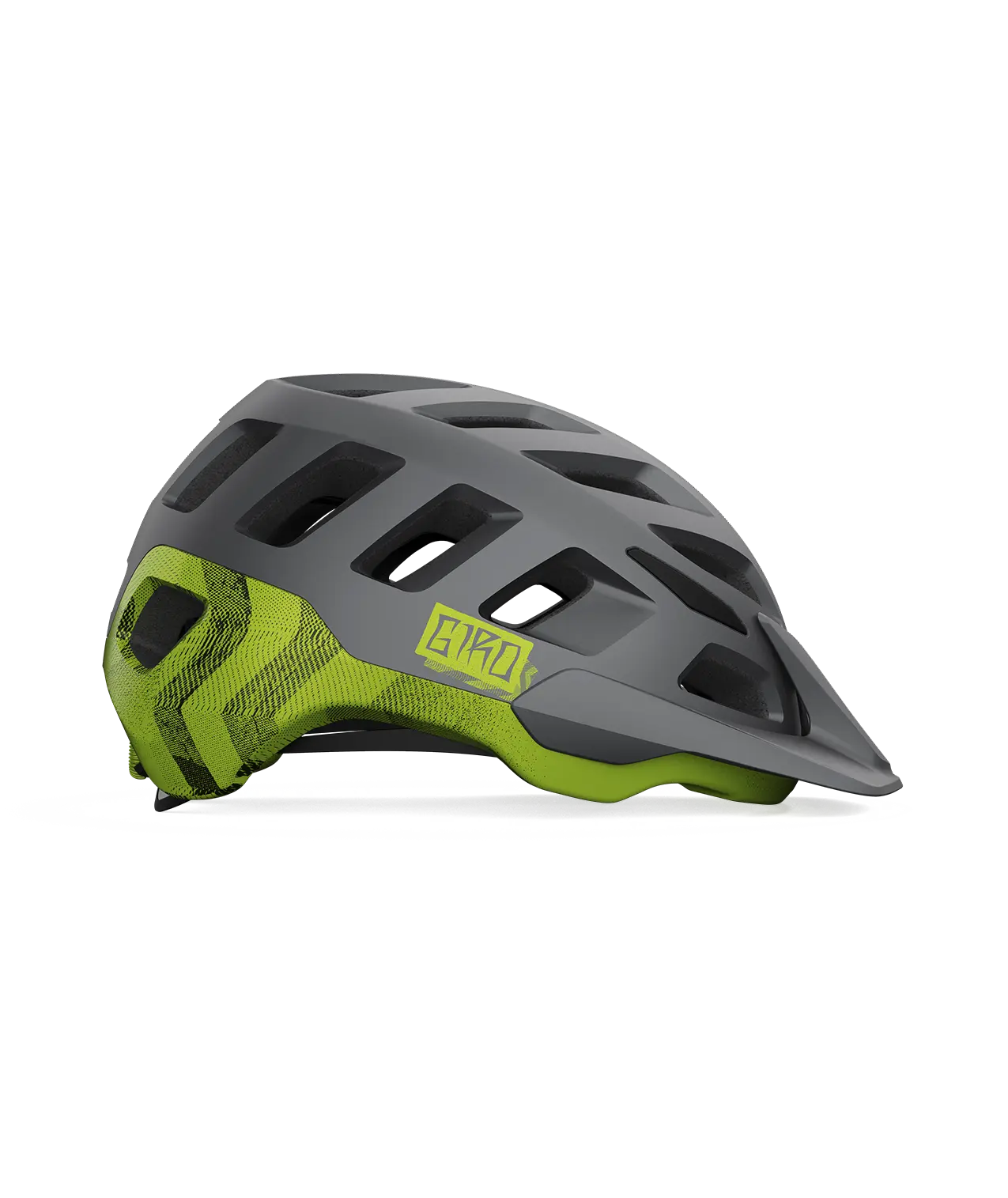 CASCO GIRO RADIX MIPS MATTE METALLIC BLACK/ANODIZED LIME Giro