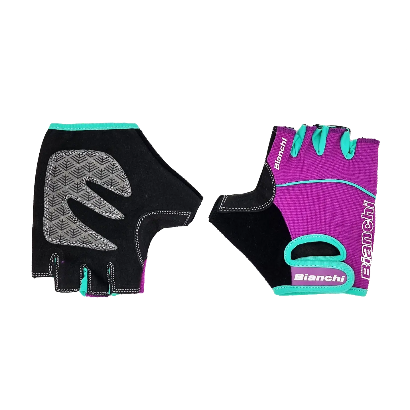 GUANTE BIANCHI MUJER PURPLE/CYAN - Bianchi Store