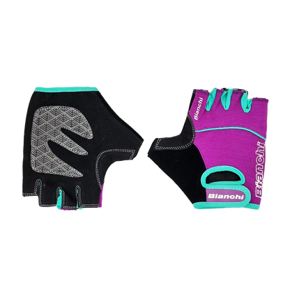 GUANTE BIANCHI MUJER PURPLE/CYAN - Bianchi Store