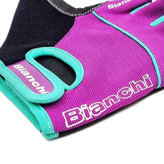 GUANTE BIANCHI MUJER PURPLE/CYAN - Bianchi Store