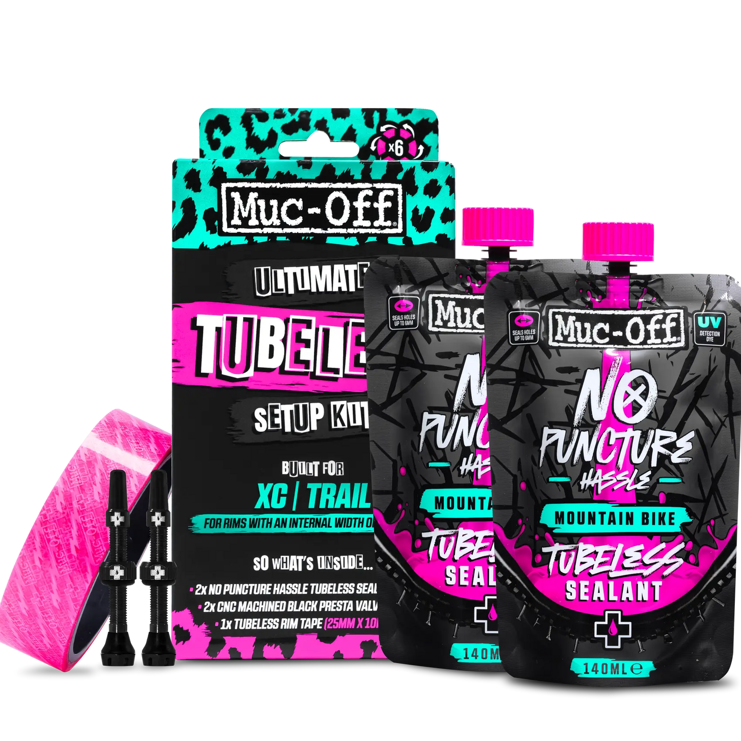 Kit ultimate tubeless Muc-Off para XC/Trail (25mm) Muc-off