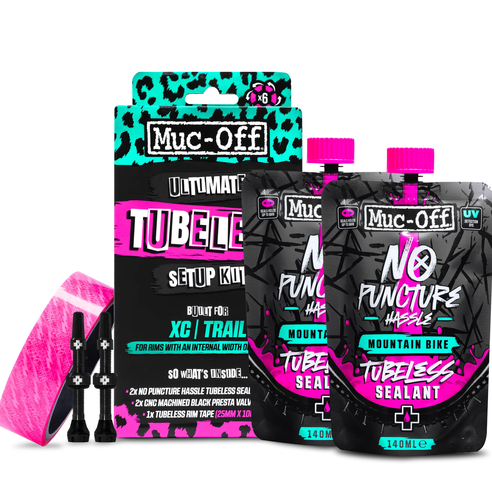 Kit ultimate tubeless Muc-Off para XC/Trail (25mm) Muc-off