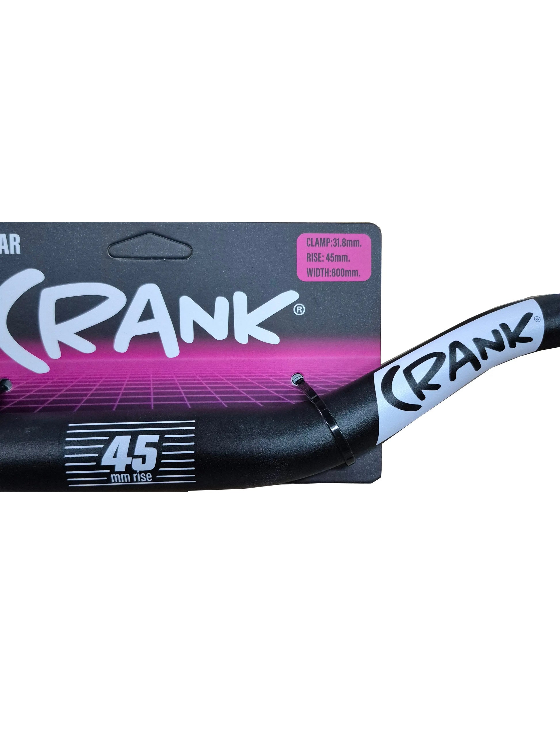 MANUBIO CRANK 800MM,45MM RISE NEGRO LOGO BLANCO - Bianchi Store