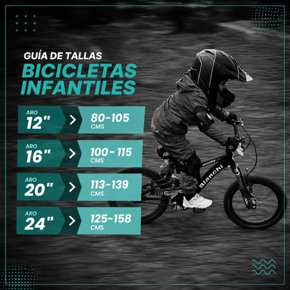 BICICLETA BIANCHI WOLF 20 SX PLATA Bianchi