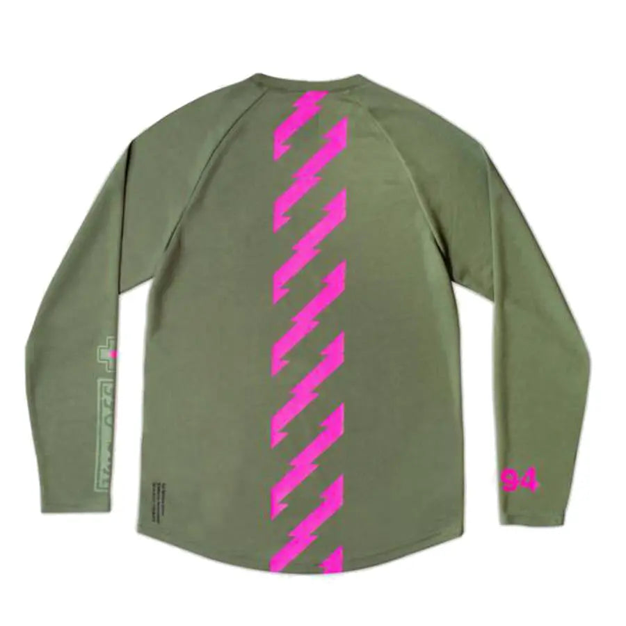 JERSEY MUC-OFF LONG SLEEVE RIDERS - GREEN Muc-off