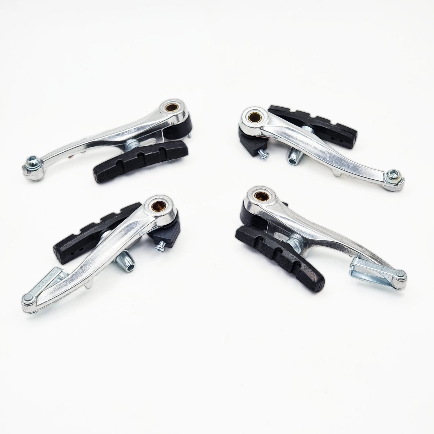 Freno V-Brake Alum C/Fundas Y Piolas Silver con gomas 70mm Bianchi