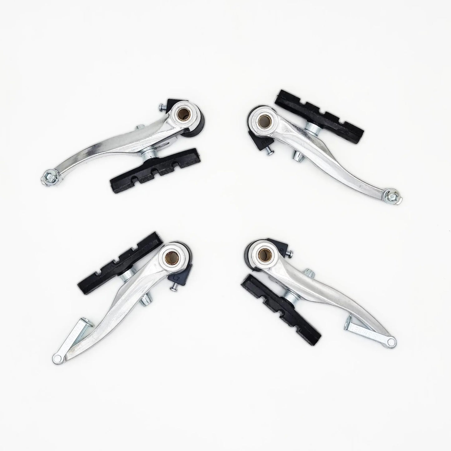 Freno V-Brake Alum C/Fundas Y Piolas Silver con gomas 70mm Bianchi