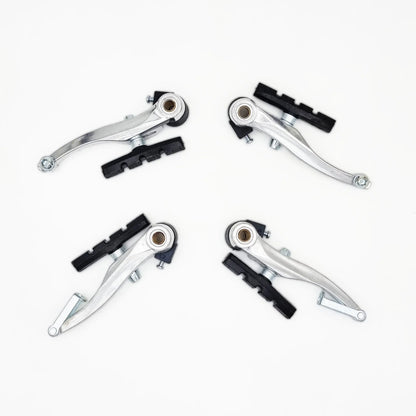Freno V-Brake Alum C/Fundas Y Piolas Silver con gomas 70mm Bianchi