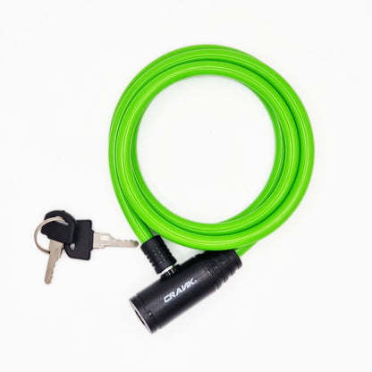 Candado Crank 515 8X1200 C/Llave Neon Green CRANK