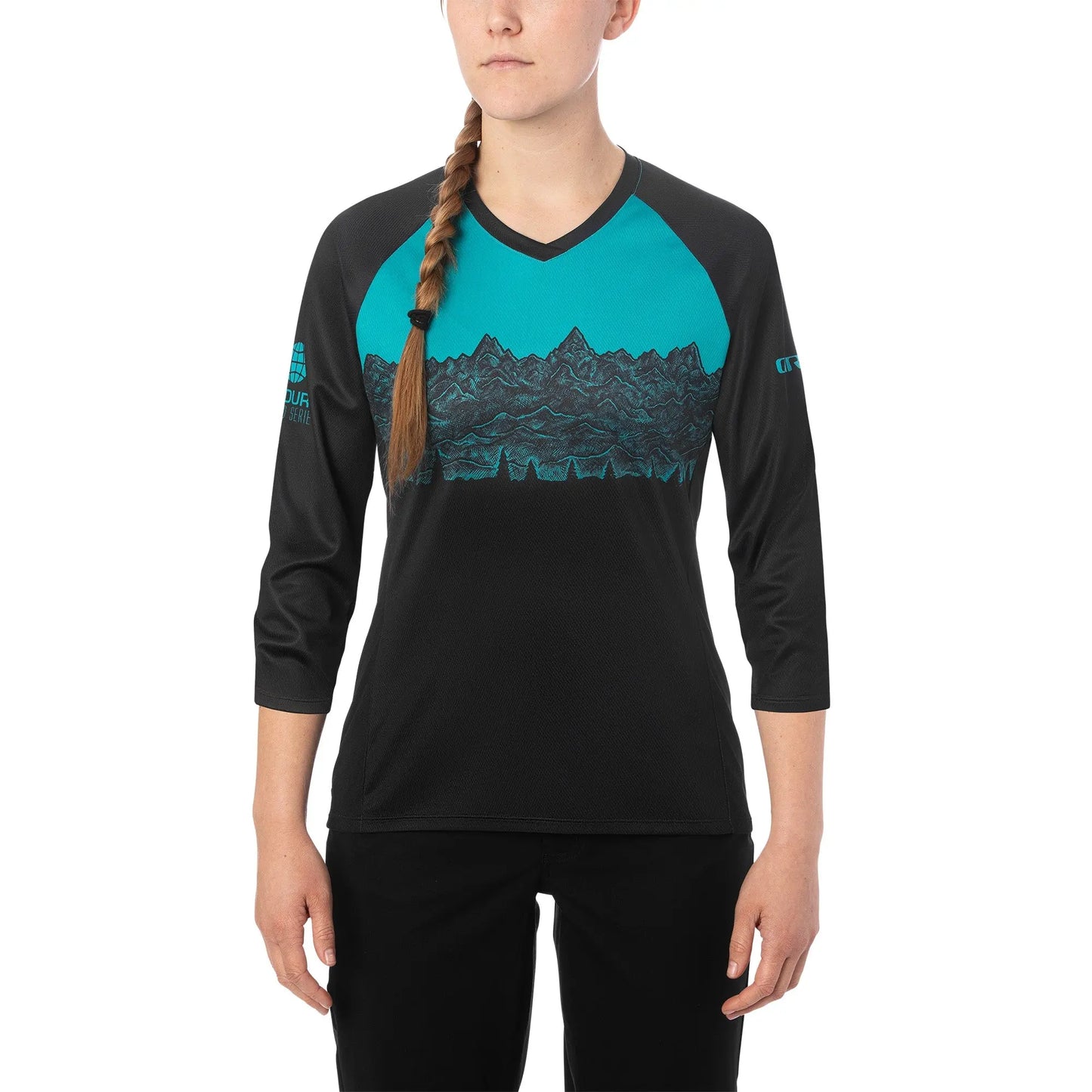 JERSEY MANGA 3/4 GIRO ROUST MUJER NEGRO Giro