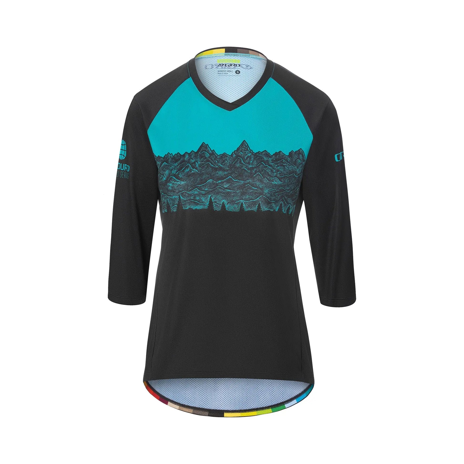 JERSEY MANGA 3/4 GIRO ROUST MUJER NEGRO Giro