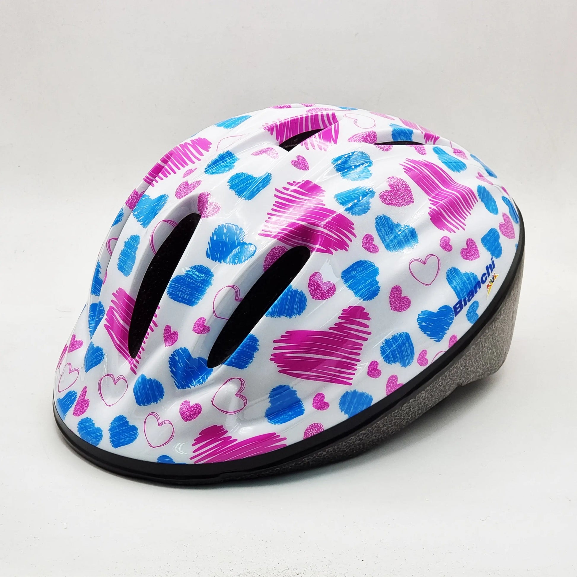 Combo Bianchi Niña (Casco+Protecciones) Bianchi