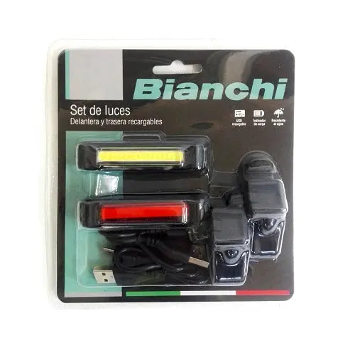 SET LUCES BIANCHI USB WHITE-RED (16 LED) Bianchi