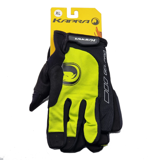GUANTE KAPRA LOGO BLACK/YELLOW - Bianchi Store