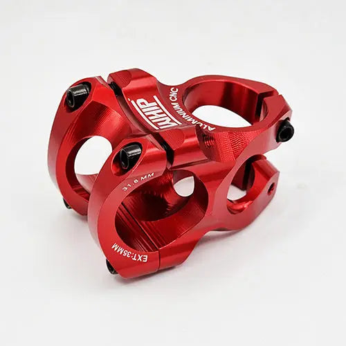 TEE DE BICICLETA WHIP ALEACION CNC 286X318MM 35MM ROJO - Bianchi Store