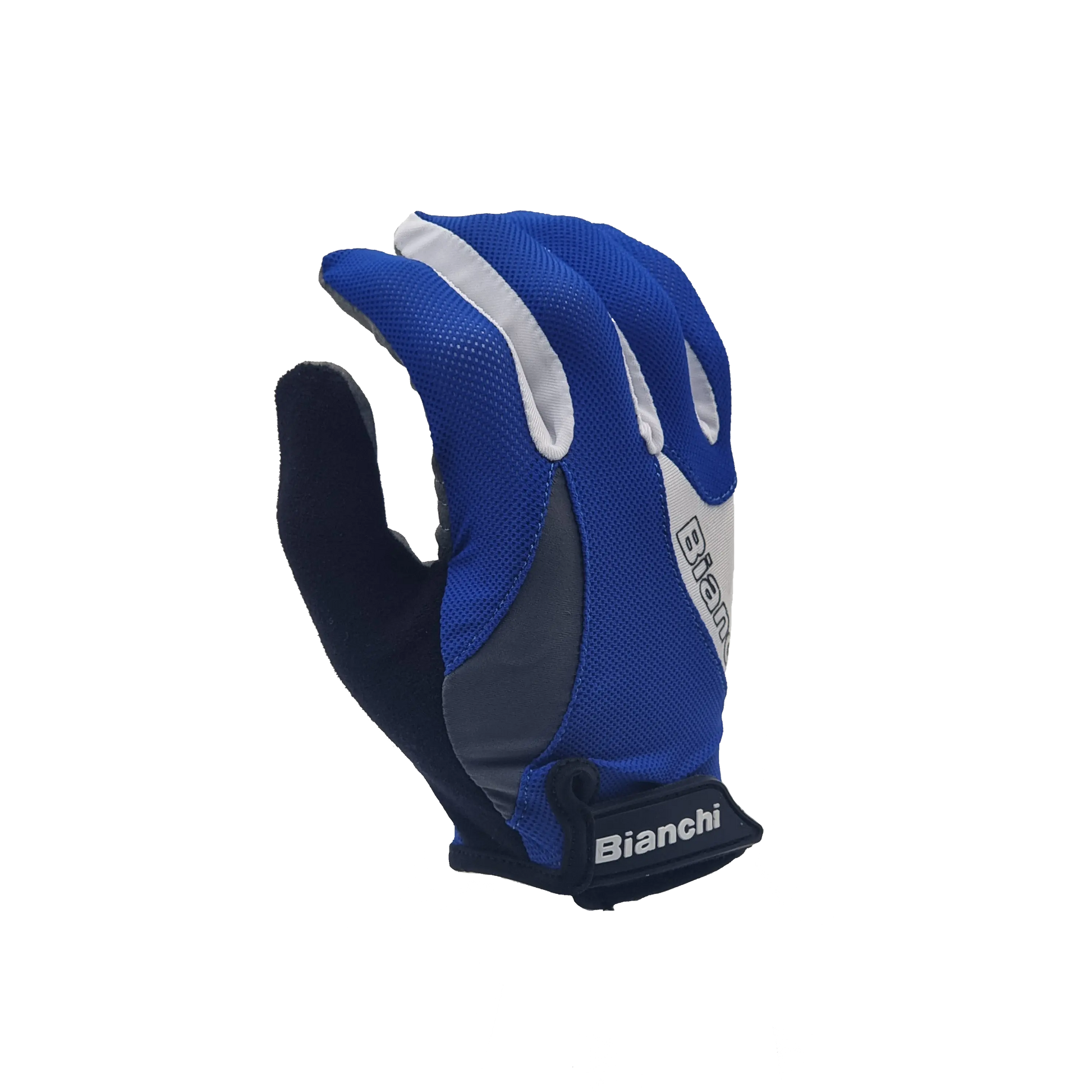 GUANTE BIANCHI FULL FINGERS BLUE/WHITE - Bianchi Store