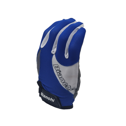GUANTE BIANCHI FULL FINGERS BLUE/WHITE - Bianchi Store