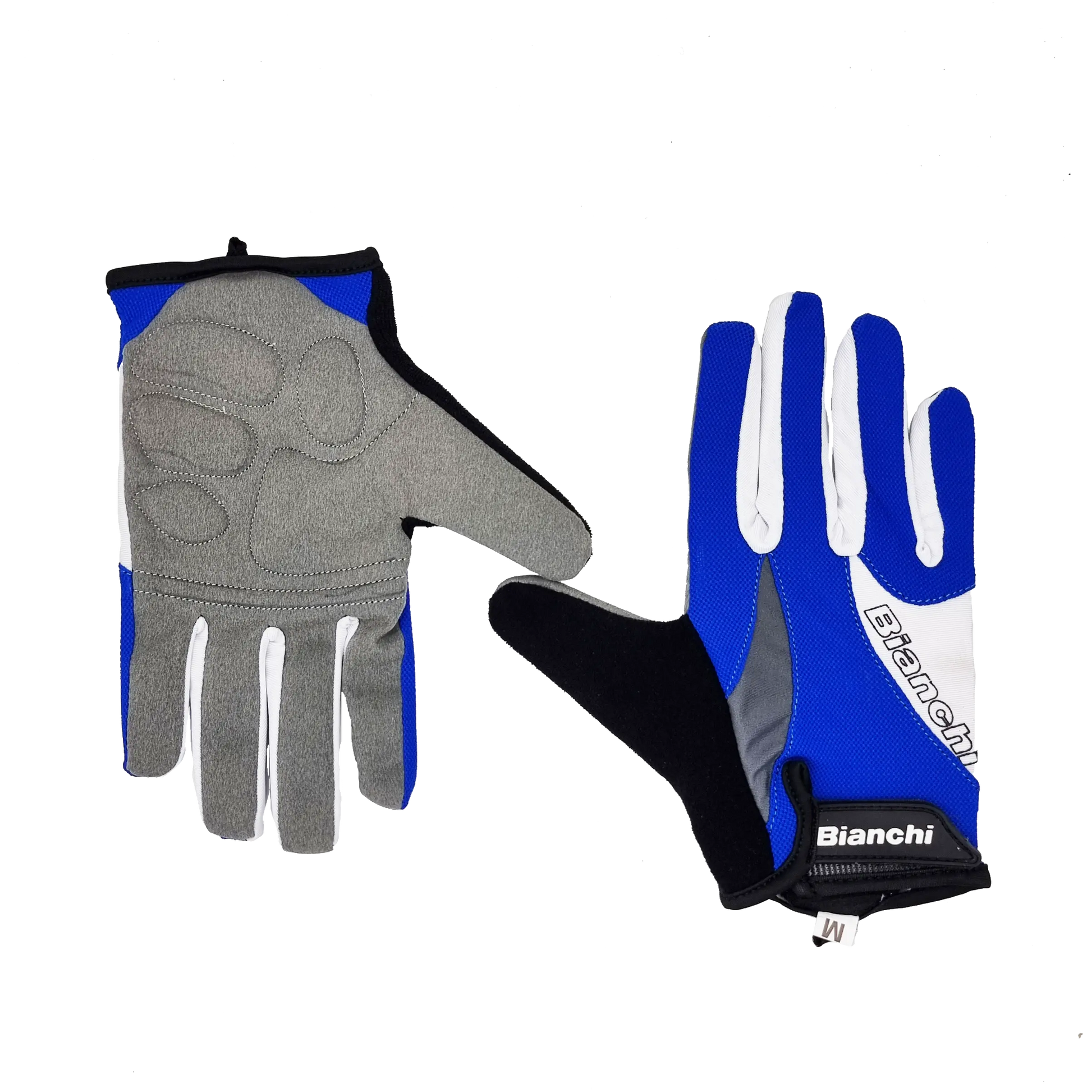 GUANTE BIANCHI FULL FINGERS BLUE/WHITE - Bianchi Store