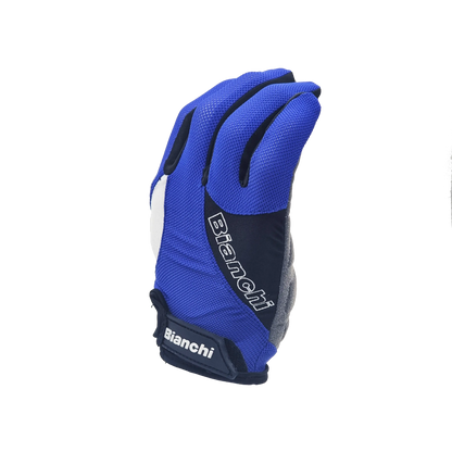 GUANTE BIANCHI FULL FINGERS BLUE/BLACK/WHITE - Bianchi Store