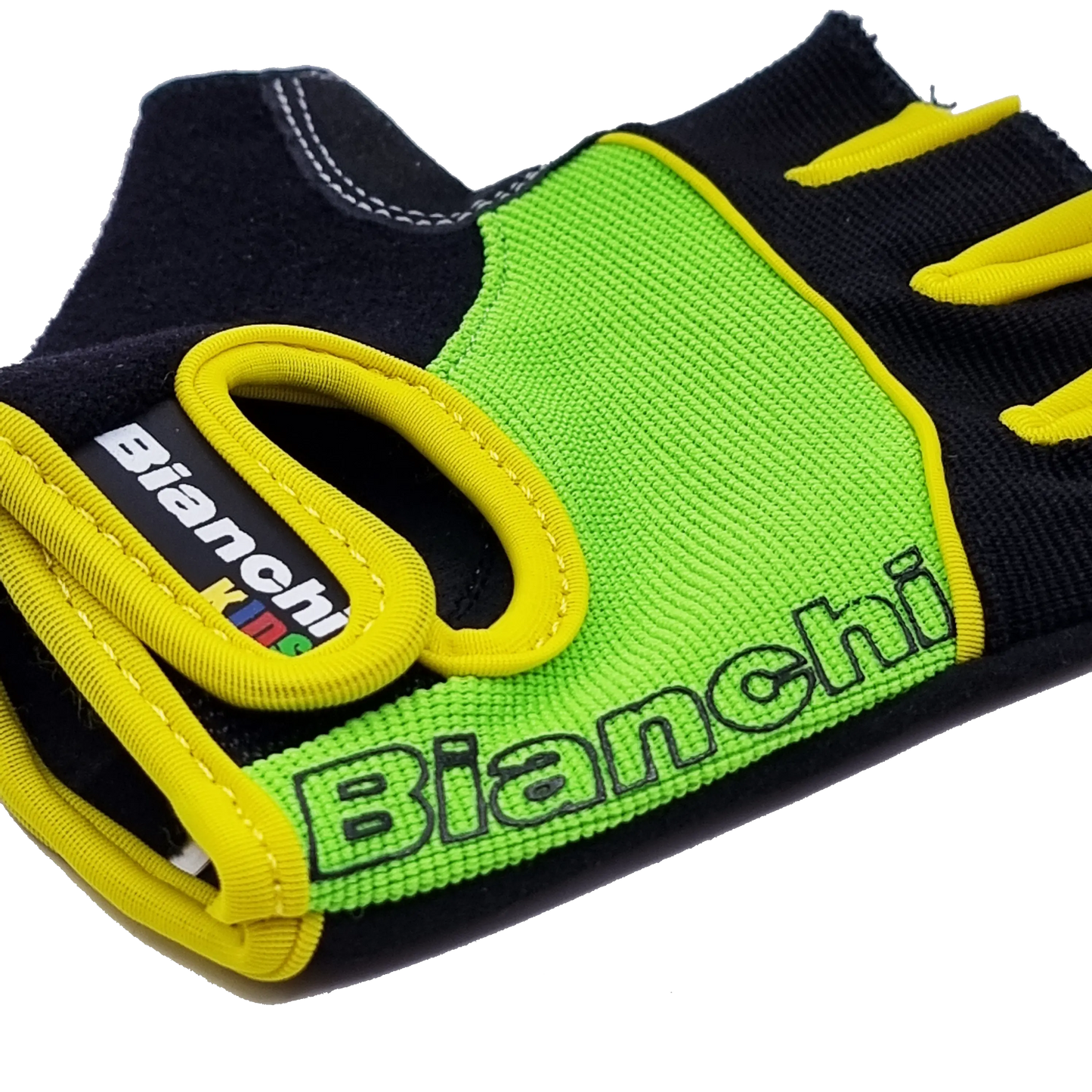 GUANTE BIANCHI NIÑO BLACK/GREEN - Bianchi Store