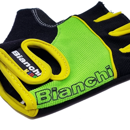 GUANTE BIANCHI NIÑO BLACK/GREEN - Bianchi Store