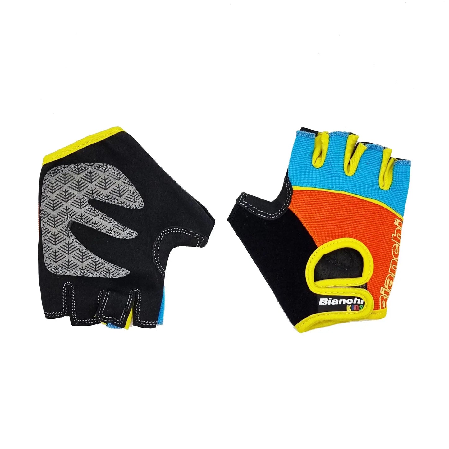GUANTE BIANCHI NIÑO LIGHT BLUE/ORANGE