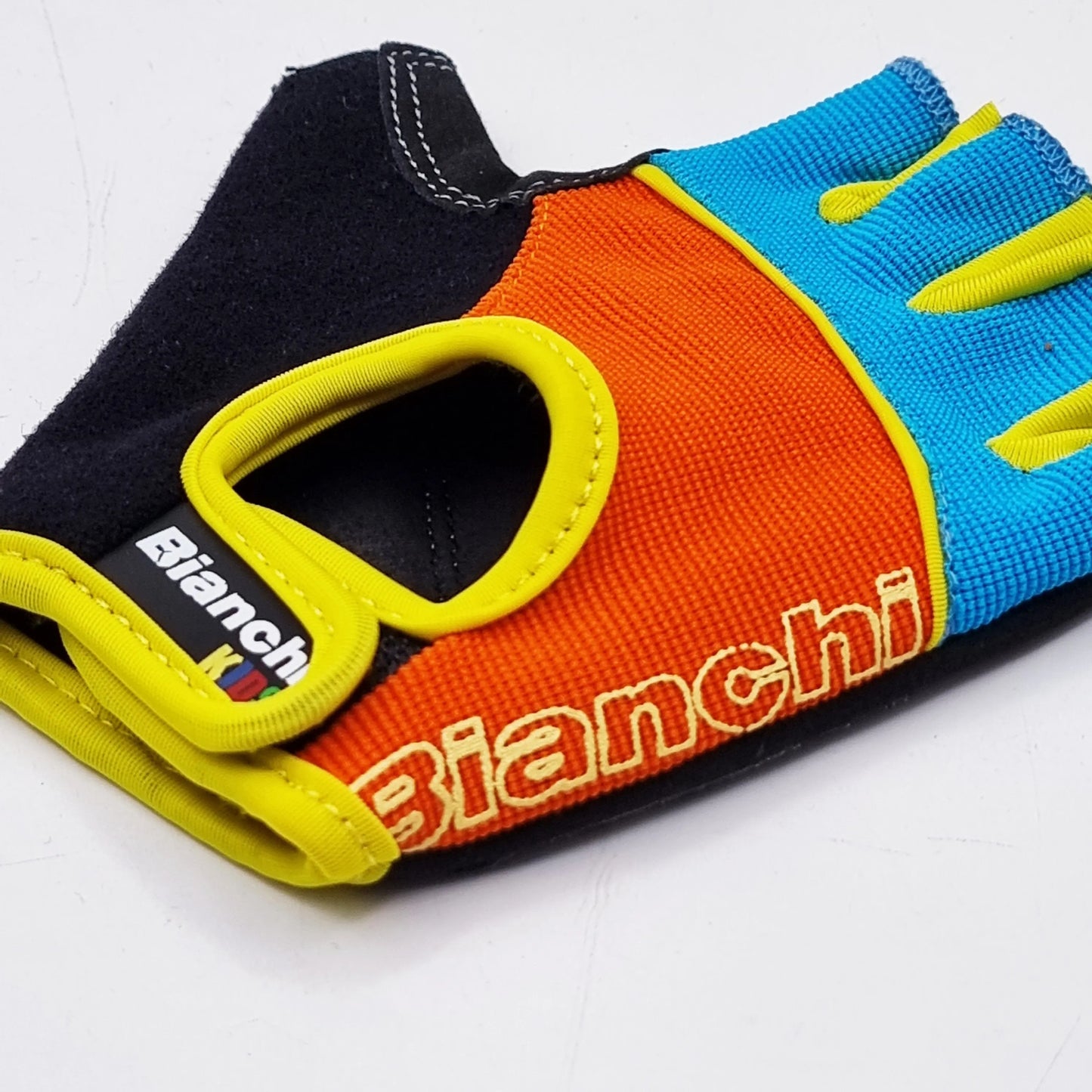 GUANTE BIANCHI NIÑO LIGHT BLUE/ORANGE