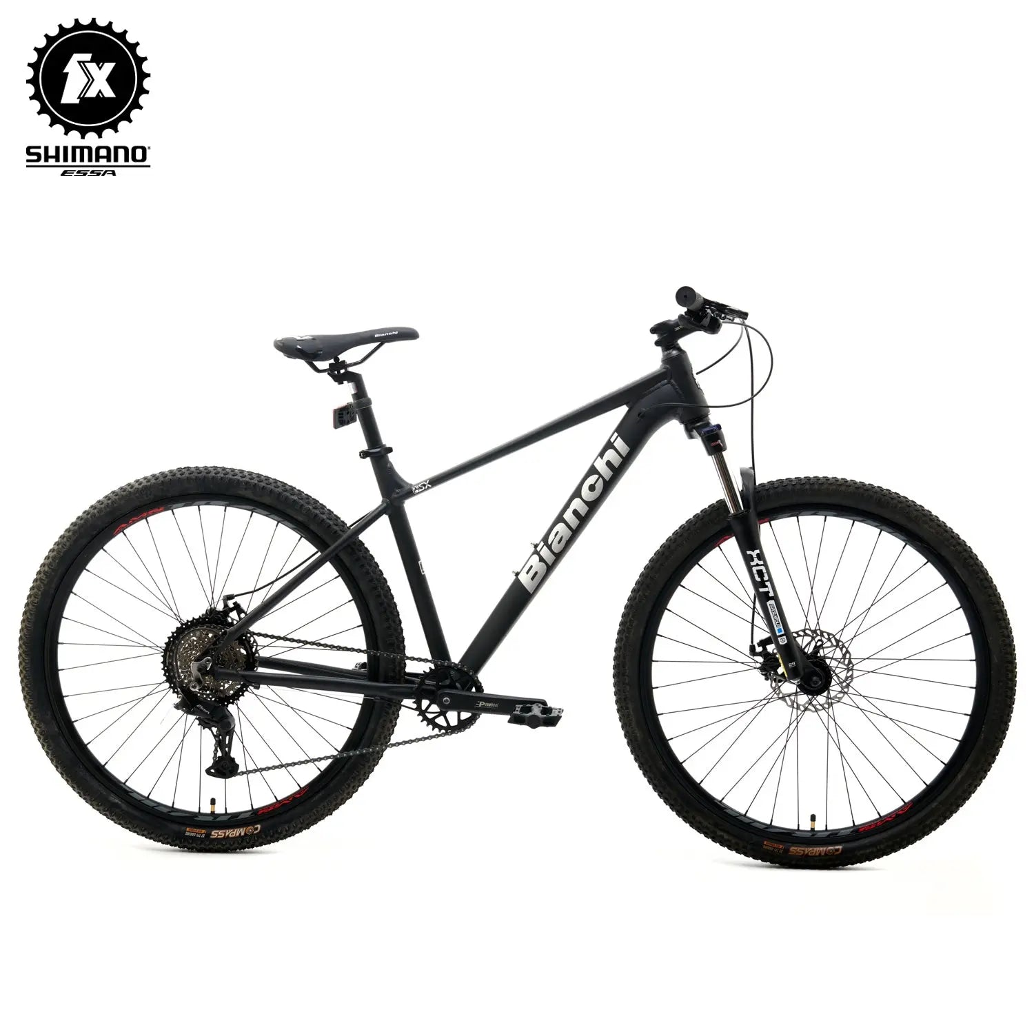 BIANCHI AGGRESSOR 29 SX - ESSA - 1*8 - NEGRO SEMI MATTE - Bianchi Store