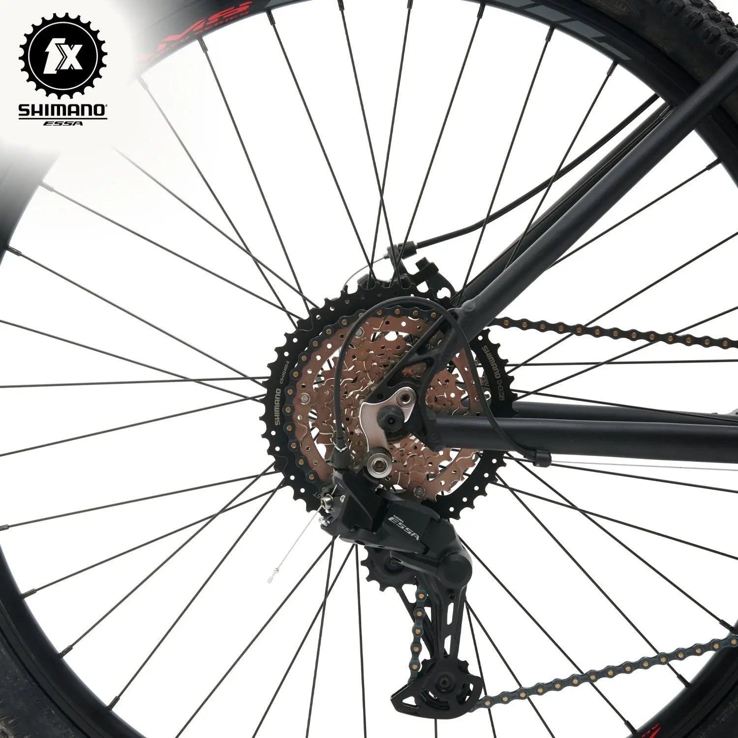 BIANCHI AGGRESSOR 29 SX - ESSA - 1*8 - NEGRO SEMI MATTE - Bianchi Store