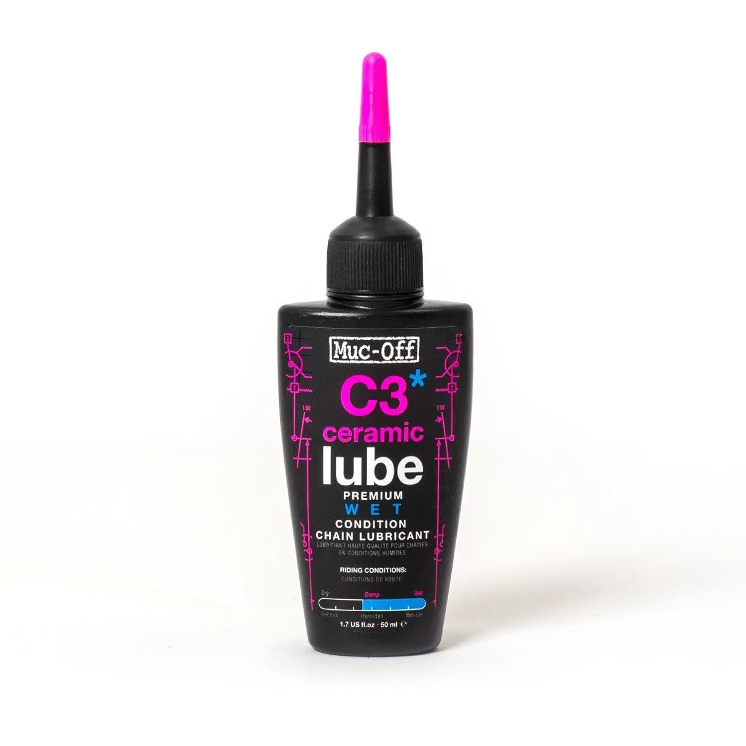 Lubricante de cadena húmedo wet C3 ceramic lube Muc-Off 50ml Muc-off