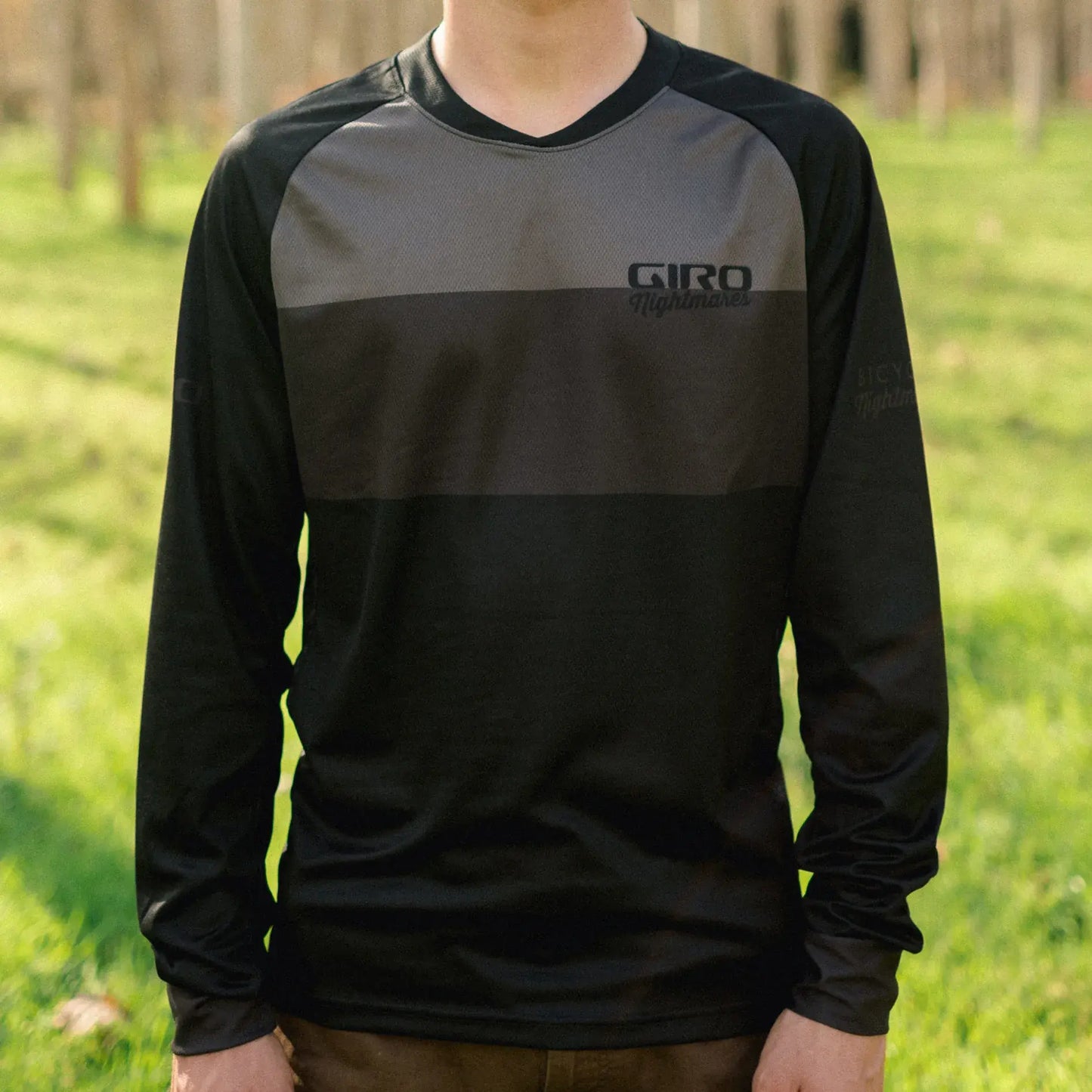 JERSEY GIRO ROUST NIGHTMARES BLACK/GREY Giro