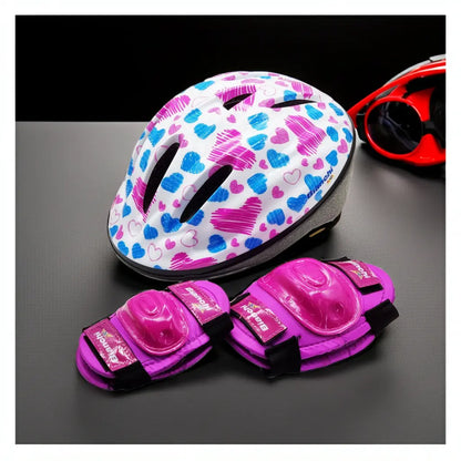 Combo Bianchi Niña (Casco+Protecciones) Bianchi