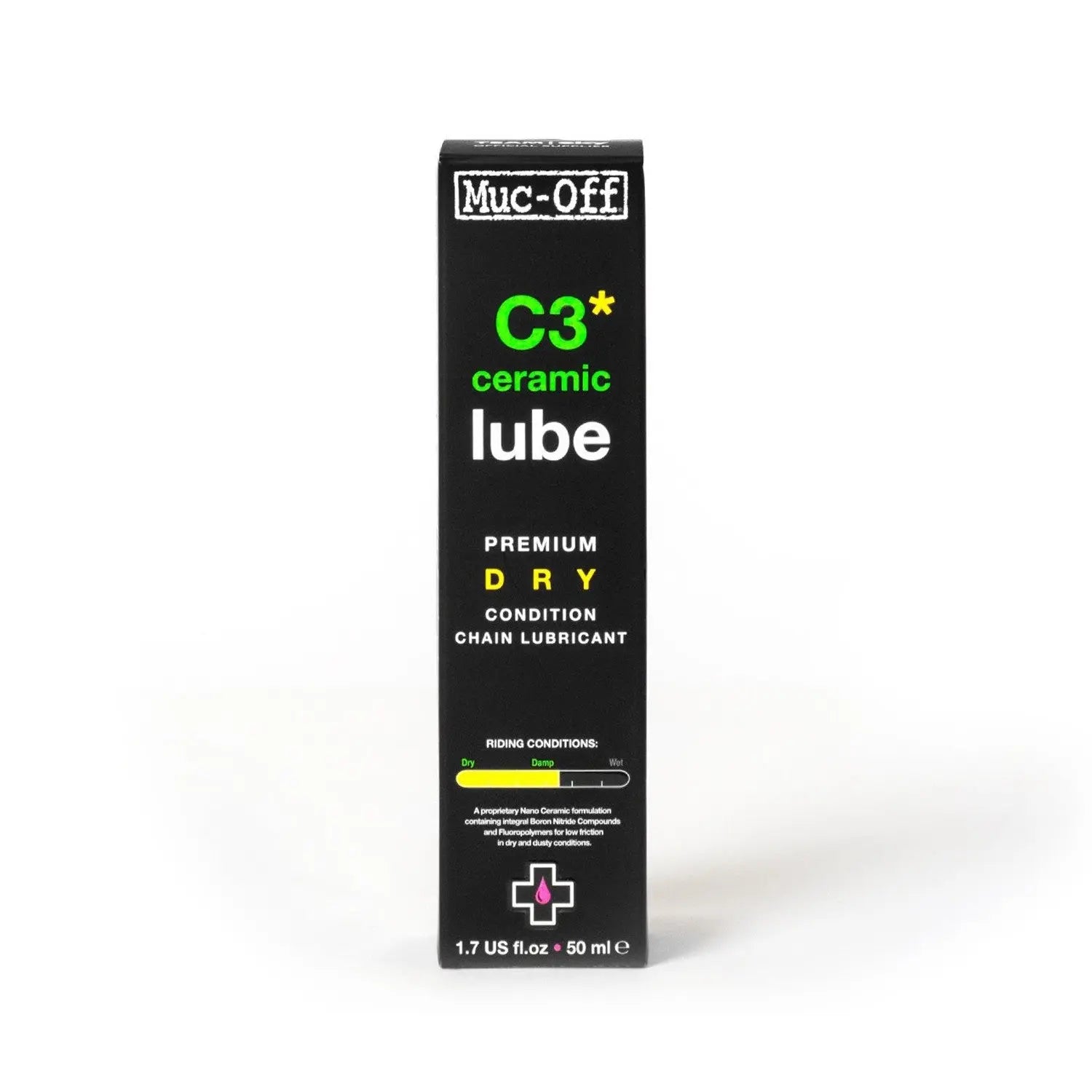 Lubricante de cadena seco dry C3 ceramic lube Muc-Off 50ml Muc-off