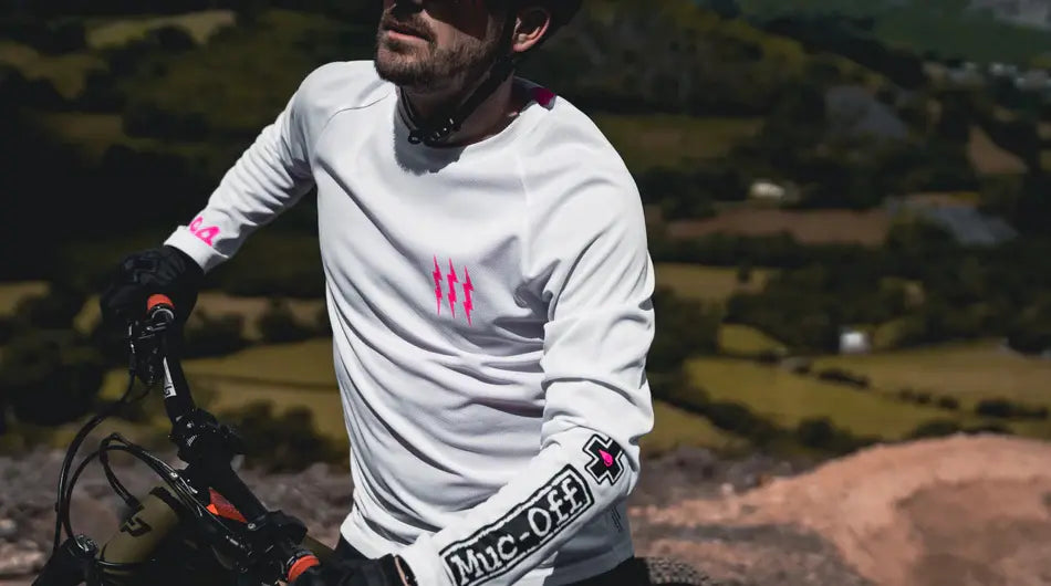 Muc-Off Long Sleeve Riders Jersery White L Muc-off