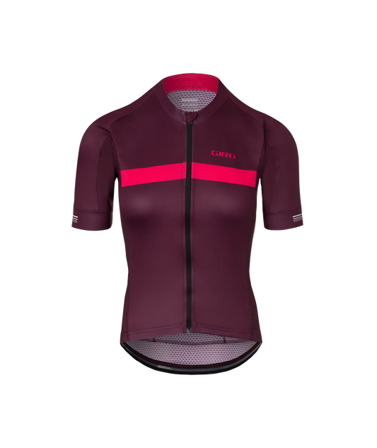 JERSEY CHRONO MUJER GIRO DARK CHERRY/RASPBERRY STRIPE Giro
