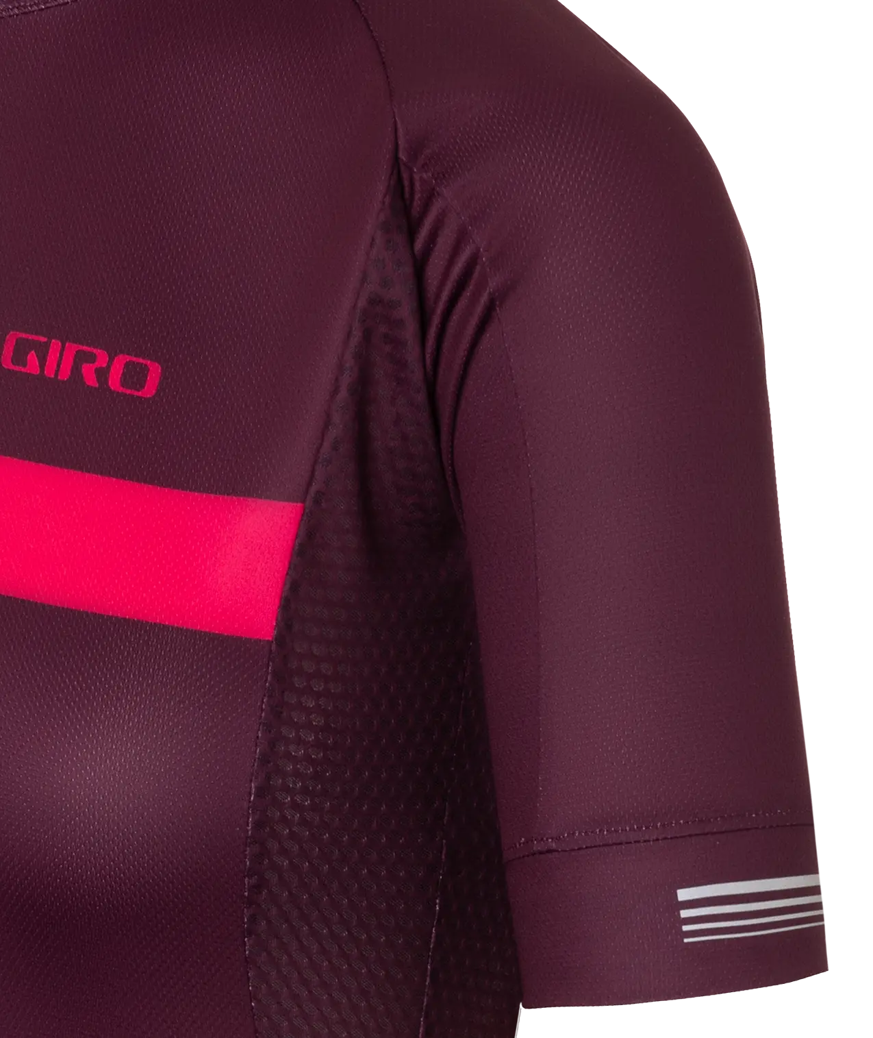 JERSEY CHRONO MUJER GIRO DARK CHERRY/RASPBERRY STRIPE Giro