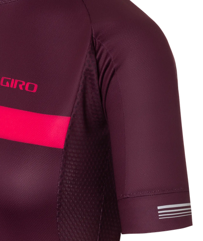 JERSEY CHRONO MUJER GIRO DARK CHERRY/RASPBERRY STRIPE Giro