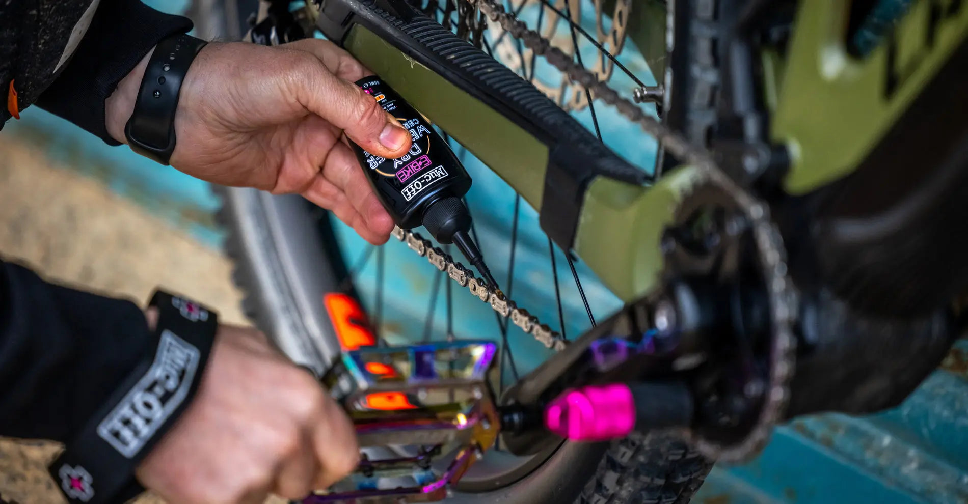 LUBRICANTE PARA CADENA MUC-OFF EBIKE SECO 120ml Muc-off