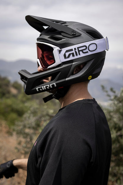 ANTIPARRA GIRO DROPLINE MTB WHITE VIVID TRAIL/CLEAR - Bianchi Store