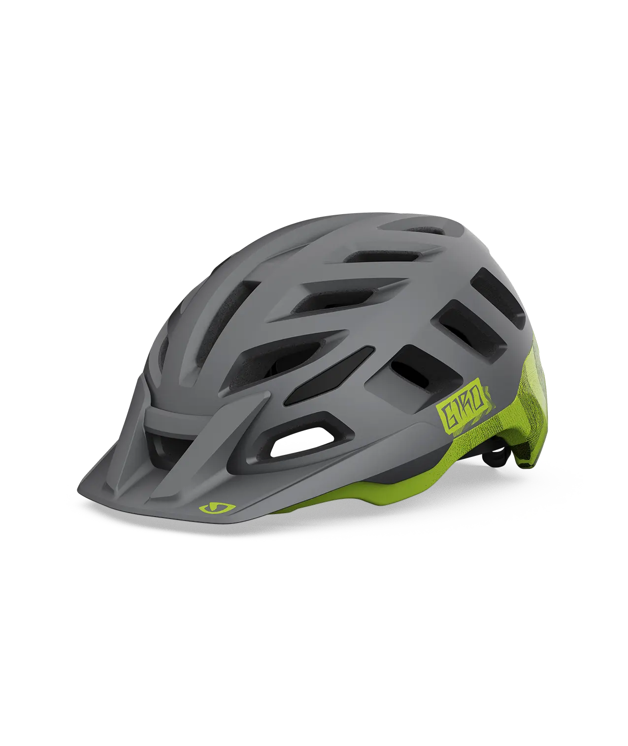 CASCO GIRO RADIX MIPS MATTE METALLIC BLACK/ANODIZED LIME Giro