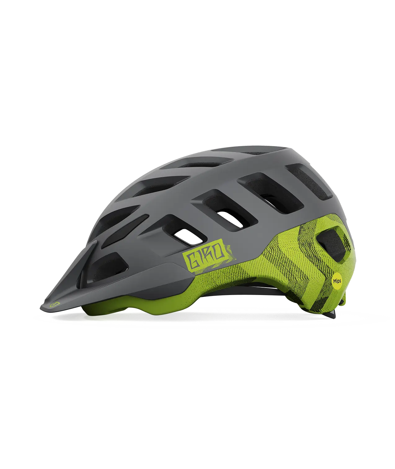 CASCO GIRO RADIX MIPS MATTE METALLIC BLACK/ANODIZED LIME Giro