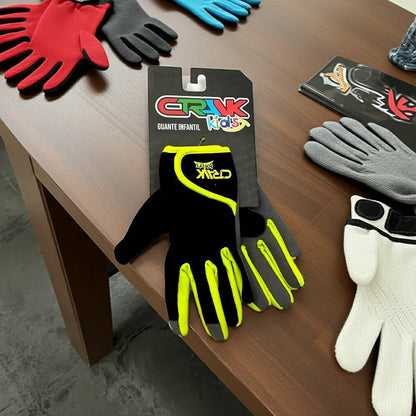 GUANTE CRANK KID DEDO LARGO NIÑO BLACK GREEN CRANK