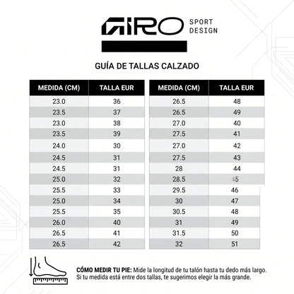 ZAPATILLA GIRO CHAMBER II BLACK/DARK SHADOW