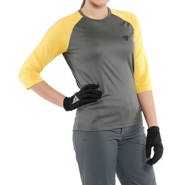 JERSEY DAINESE HG BONDY 3/4 WMN  DARK-GRAY/YELLOW Dainese