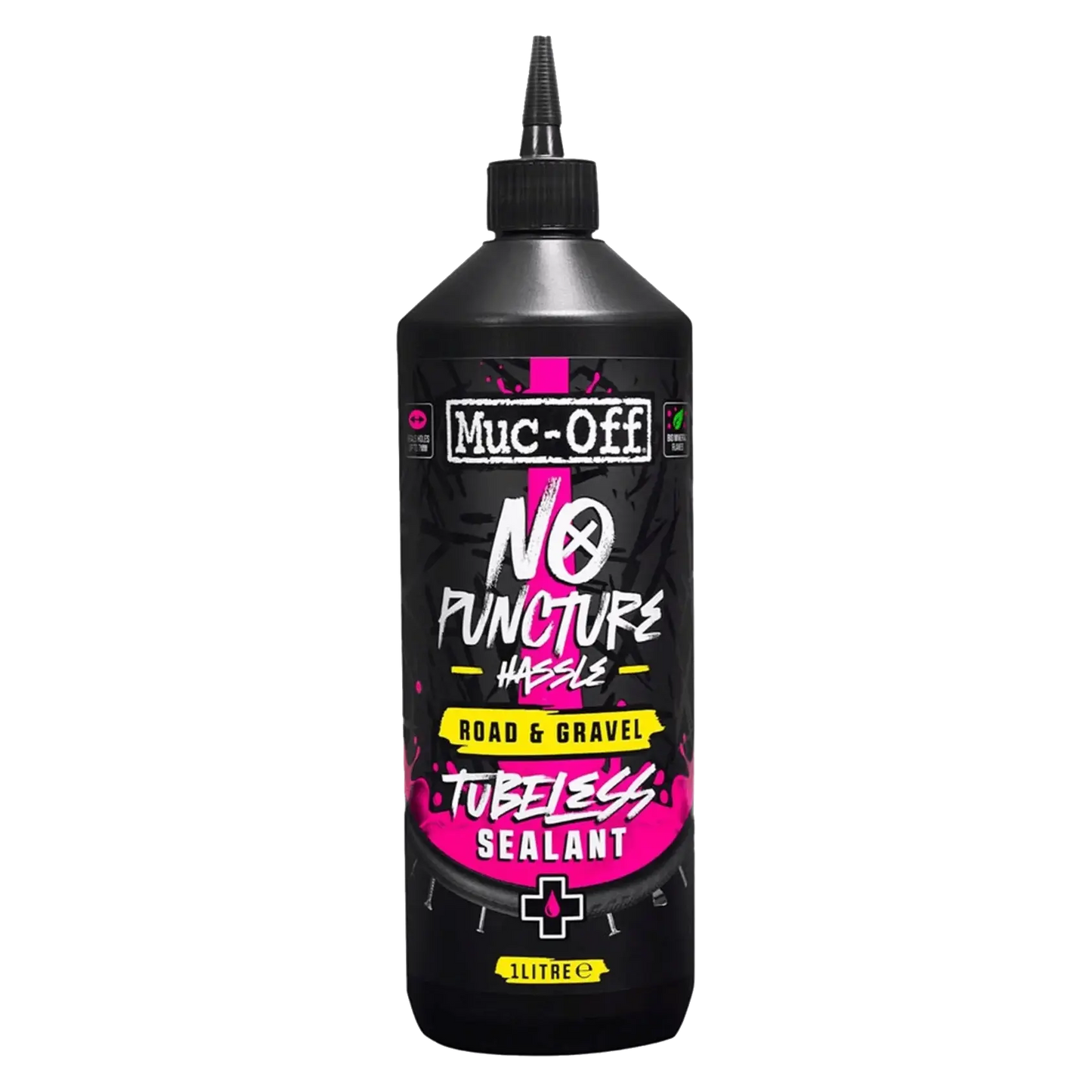 LIQUIDO TUBULAR NO PUNCTURE HASSLE RUTA Y GRAVEL MUC-OFF 1L - Bianchi Store